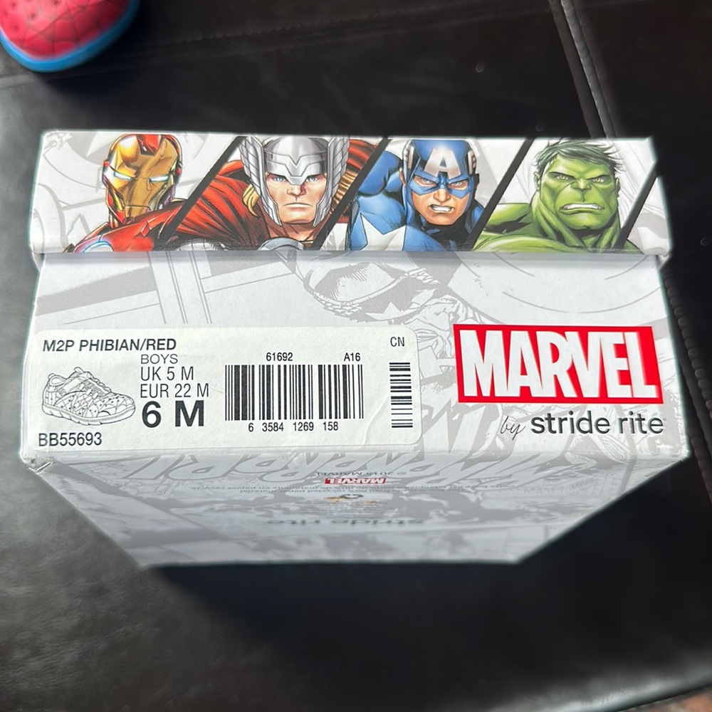 Stride Rite Marvel Spiderman Water Shoes. Toddler Size 6M. New In Box.